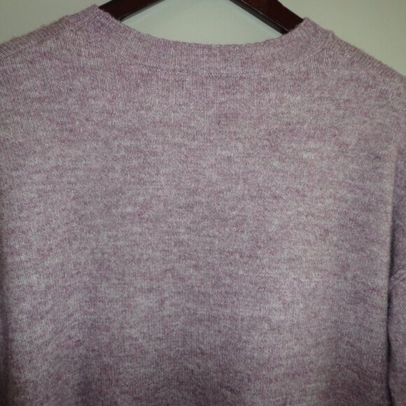 NWOT LEGENDARY OUTFITTERS Knit Crew Neck Sweater S Lavender/Plum Raglan Sleeves - Picture 5 of 15